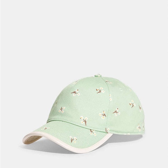 Coach Floral Print Baseball Hat - Picture 1 of 7